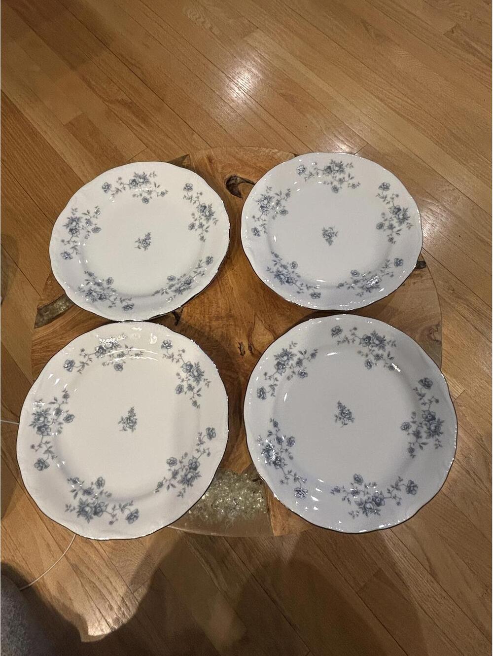Johann Haviland Bavaria Germany Vintage salad Plates Set 4